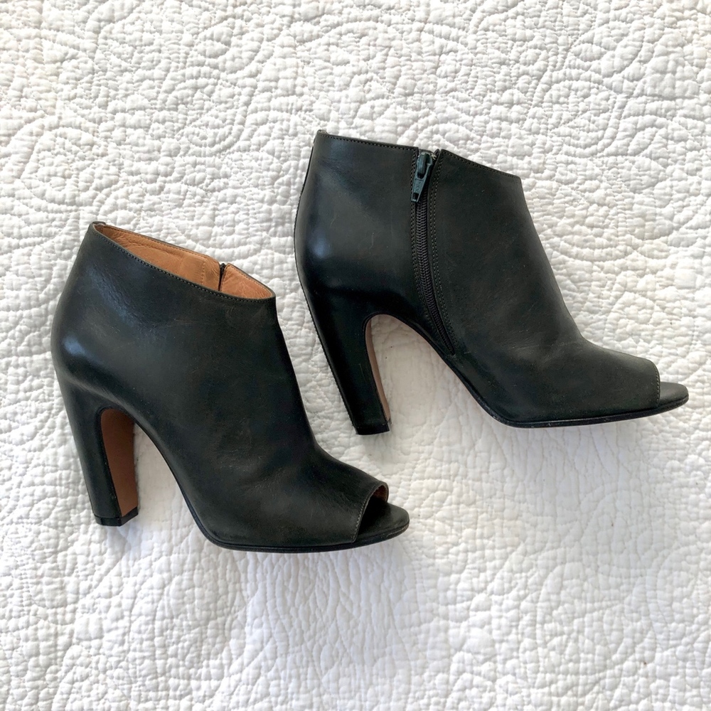 MAISON MARTIN MARGIELA Ankle Boots FOREST Open-Toe